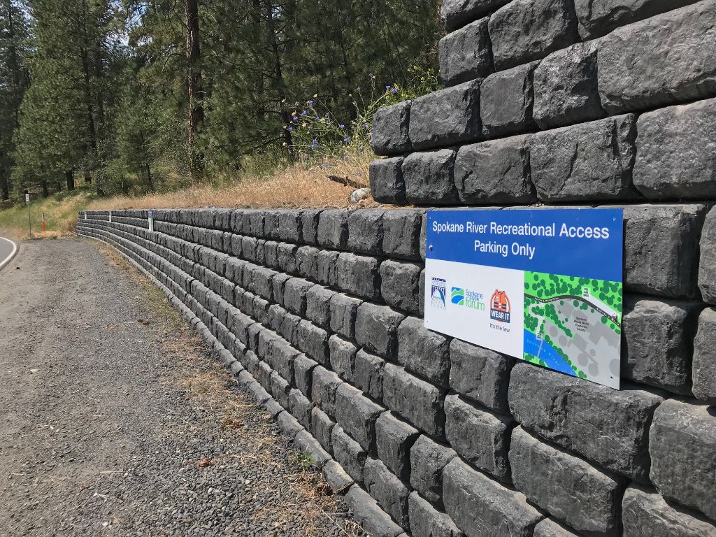Additional Water Trail Parking at Spokane City Wastewater Treatment Plant