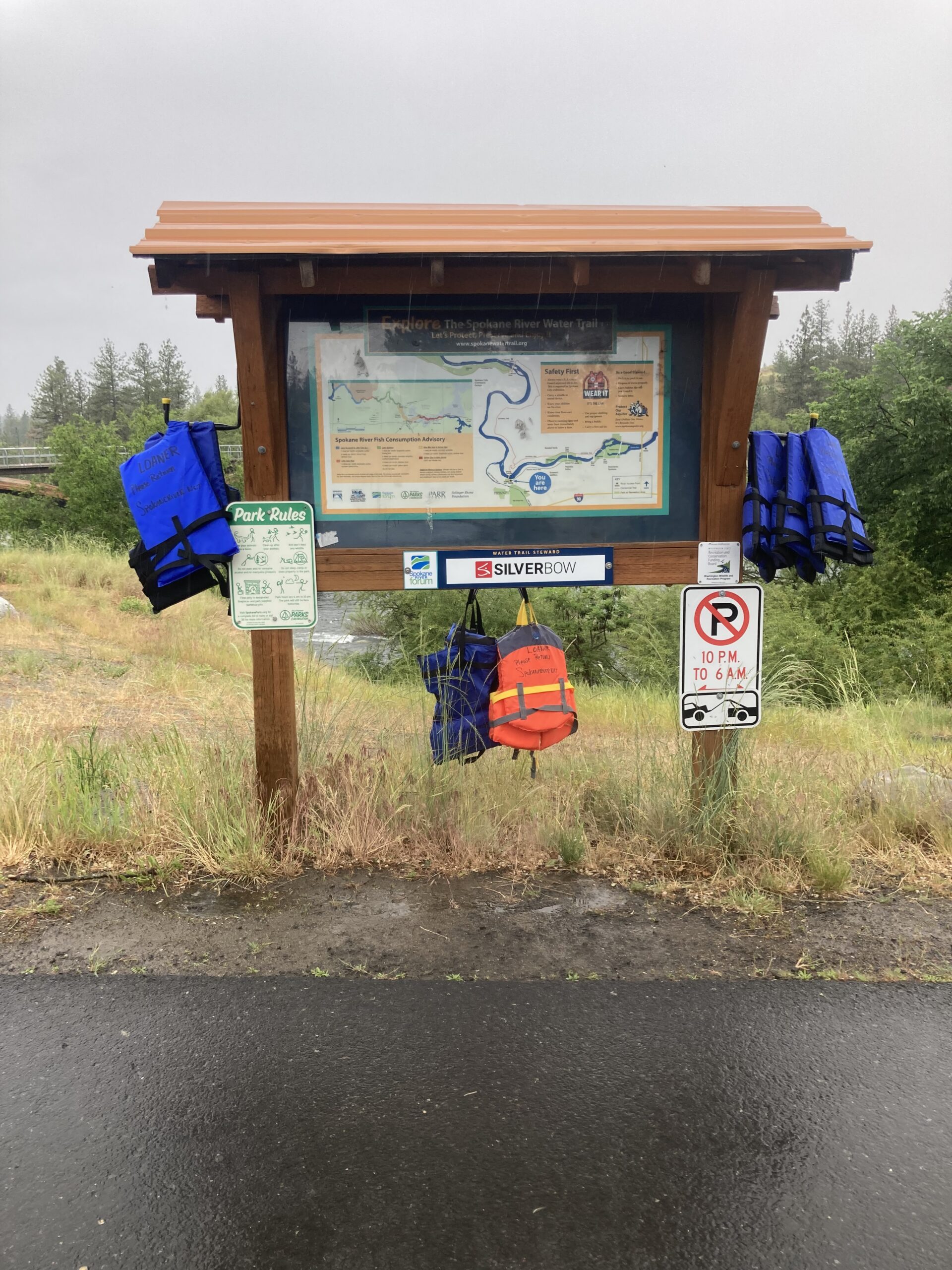Loaner Life Jackets Distributed to Water Trail Kiosks
